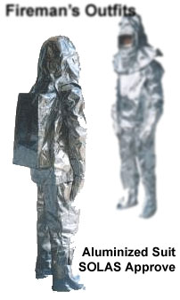 Fireman Outfit Aluminized Suit SOLAS